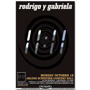  Rodrigo y Gabriela Poster   09 Concert Flyer   1111 Tour 