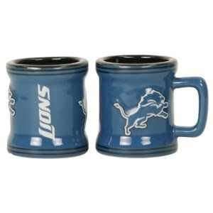  Detroit Lions Ceramic Shot Glasses (Set of 2) Sports 