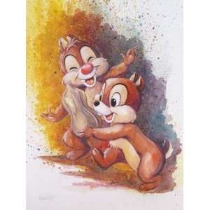 Chip And Dale   Disney Fine Art Giclee by Michelle St Laurent  