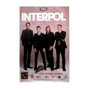  INTERPOL En Concert Music Poster