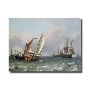  Dutch Shipping In A Choppy Sea Giclee Print