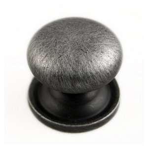  RK International Solid Plain Cabinet Knob with Backplate 