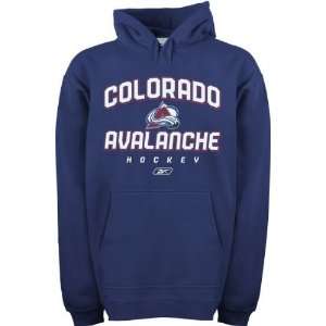  Colorado Avalanche  Navy  Prima Italic Hooded Sweatshirt 