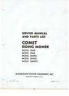 SNAPPER COMET SERVICE MANUAL & PARTS LIST 304R 306RDS RIDING MOWER 