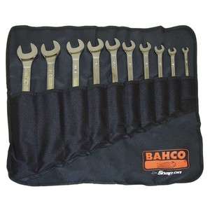 Bahco by Snap On 837010 10 pc Combination Wrench Set with Pouch  