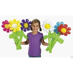  Inflatable Flowers (1 dz) Toys & Games