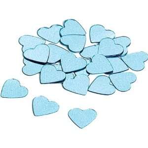  Heart Shape Confetti   Light Blue