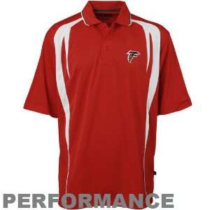 Atlanta Falcons Red Field Classic Performance Enhanced Polo  