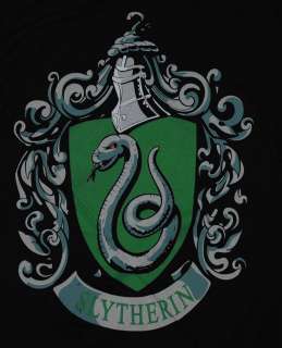 Harry Potter Hogwarts School Slytherin Crest T Shirt Tee  