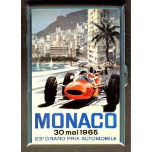 MONACO RACING RACECAR POSTER ID Holder, Cigarette Case or Wallet MADE 