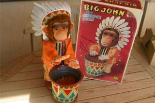 Alps Big John Chimpee Chief Battery Operated Vintage To  