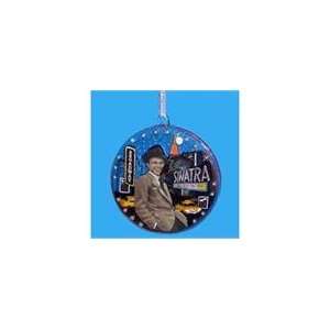  Pack of 12 Glass Dome Frank Sinatra Christmas Ornaments 