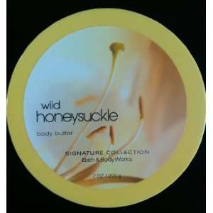    Bath & Body Works Wild Honeysuckle Body Butter 7 oz Beauty