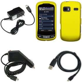 iFase Brand LG Rumor Reflex LN272 Combo Rubber Yellow Protective Case 