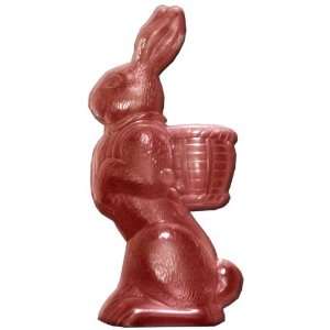  Chocolate Mold Standing Rabbit with Basket on Back, 2 Pc 