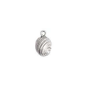  Nunn Design Antique Silver (plated) Snail Charm 10x16mm 