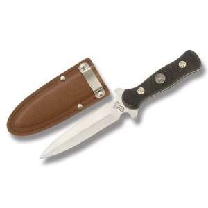  Colt Boot Knife with Black Checkered Wood Handle Sports 