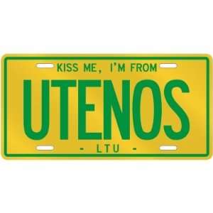   AM FROM UTENOS  LITHUANIA LICENSE PLATE SIGN CITY