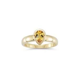  2.38 Cts Citrine Solitaire Ring in 18K Yellow Gold 10.0 