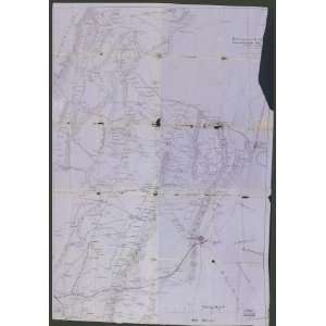  Civil War Map Information map  Southeastern Tennessee 