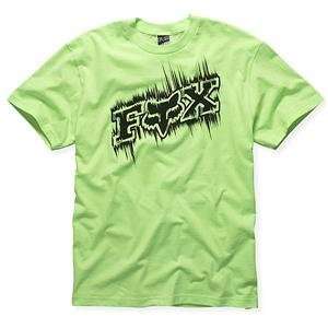  Fox Racing Smear T Shirt   Medium/Day Glo Green 