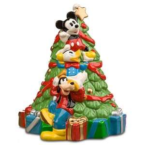  Mickey & Friends Christmas Tree Cookie Jar  