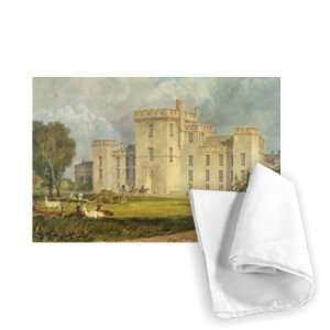  View of Hampton Court from the North west,   Tea Towel 
