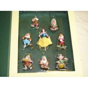  Snow White Storybook Ornament Set of 8 Older Released 