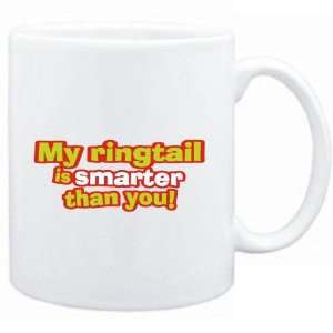  Mug White  My Ringtail is smarter than you  Animals 