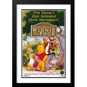  Adventures of Winnie the Pooh 32x45 Framed and Double 