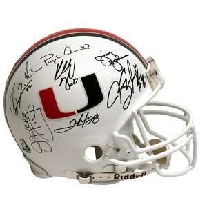  Miami Hurricanes Autographed Pro Line Helmet  Details 12 