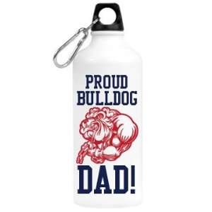  Proud Bulldog Dad Custom Aluminum Water Bottle Kitchen 