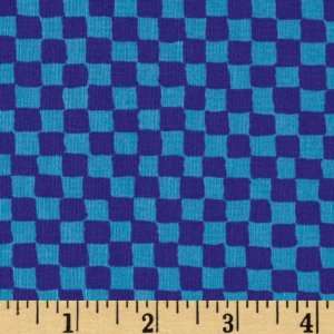  44 Wide Michael Miller Clown Check Azure Fabric By The 