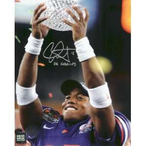 Chris Leak Autographed Picture   with 06 CHAMPS Inscription