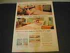 1953 Simmons Beautyrest Mattress Ad Lady Pink Bedroom