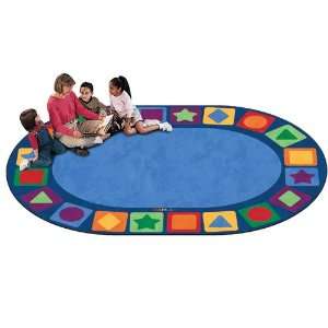  Seating Shapes Carpet   69 x 95 Oval Toys & Games