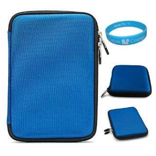 Blue Durable Hard Nylon Cube Protective Carrying Case for Coby Kyros 4 