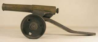   EARLY 8 BRONZE SIGNAL SALUTE BLACKPOWDER NOISE MAKER CANNON  
