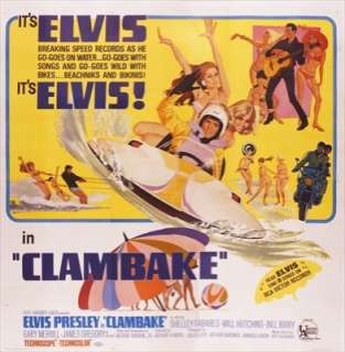 Original 6 Sheet Poster   Elvis Presley CLAMBAKE 1967  