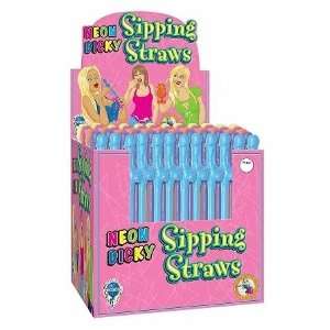  Dicky Sipping Straws Neon 144 Piece Dispay Health 