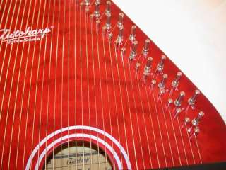 Oscar Schmidt 21 Chord Classic Autoharp, Auto Harp, Red, OS12CQTR 