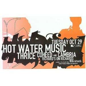  Coheed & Cambria Hot Water Music Concert Poster 2002