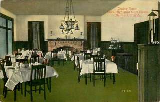 FL CLERMONT LAKE HIGHLANDS CLUB HOUSE DINING ROOM R1371  