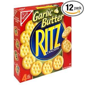 Ritz Garlic Butter Crackers, 16 Ounce Grocery & Gourmet Food