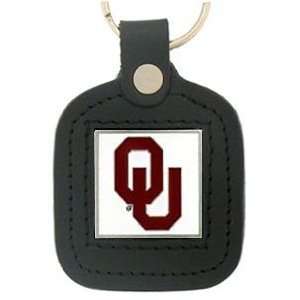    College Leather Key Ring   Oklahoma Sooners