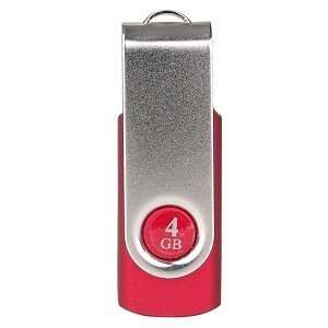  Super Talent SM RR 4GB USB 2.0 Flash Drive (Red/Silver 