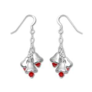  Silver and Red Bells Earring Kit Arts, Crafts & Sewing
