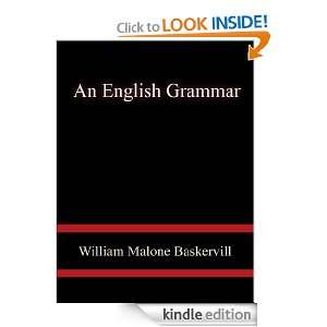 An English Grammar W.M. BASKERVILL  Kindle Store