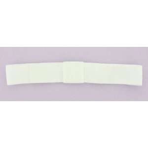  3/4 Satin Elastic Headbands in White   12 Pieces 