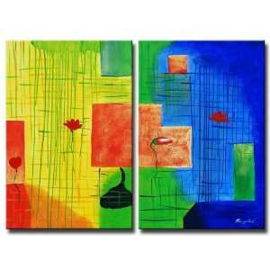  Colorful Surprise Hand Painted Canvas Art Oil Painting 